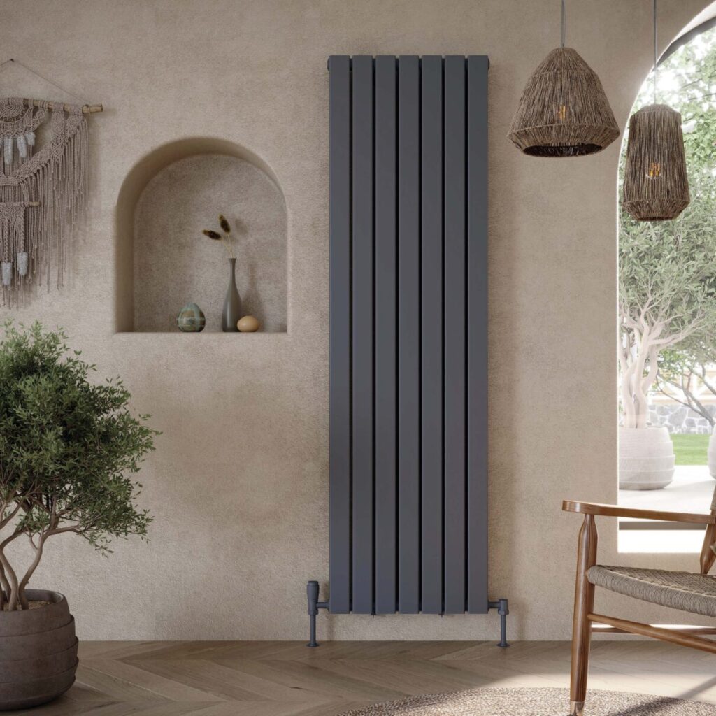 Baron 408X1600 Vertical Anthracite Towel Rail
