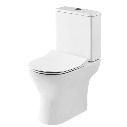 Round Rimless Close Coupled Pan