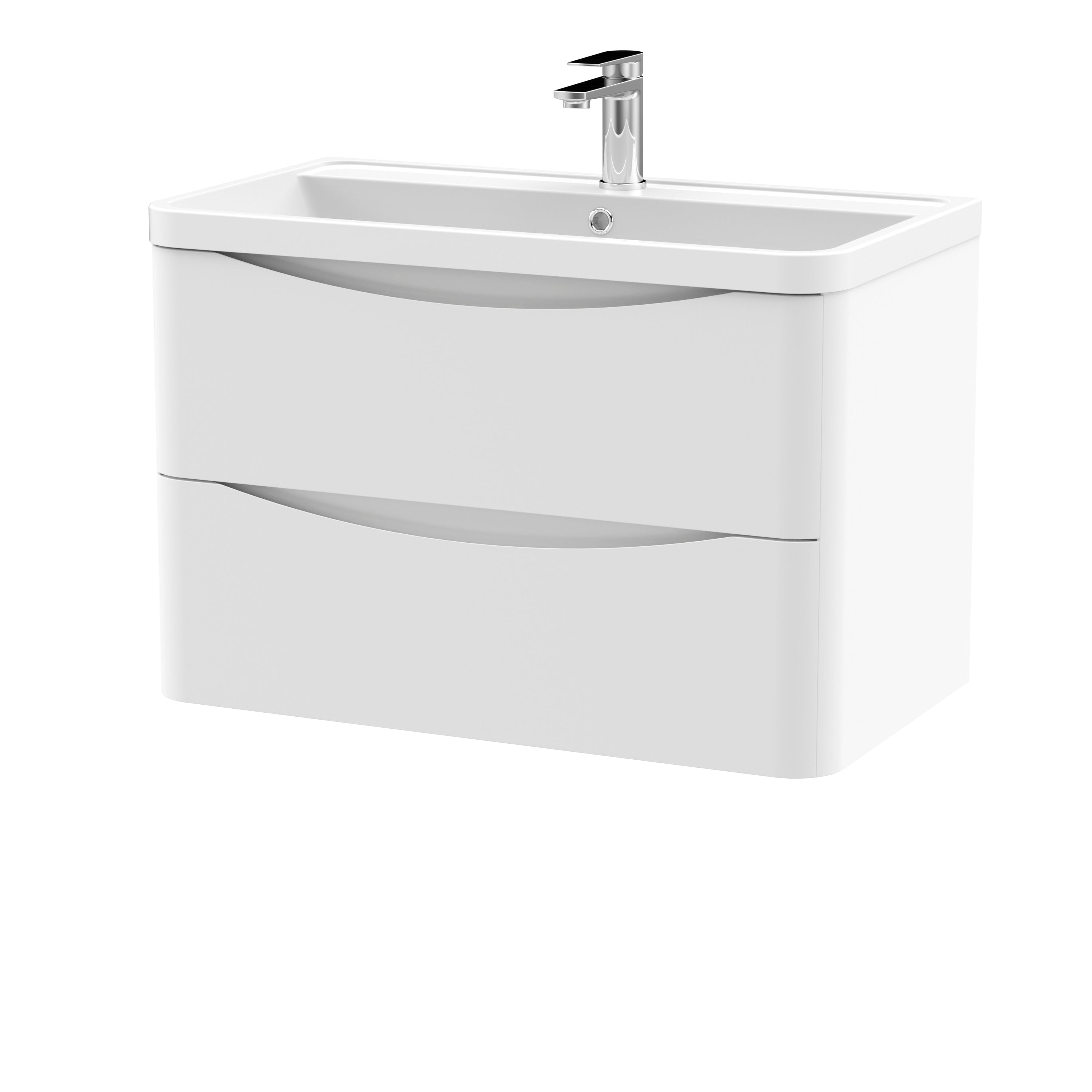 Reina 800mm Wall Hung 2-Drawer Vanity