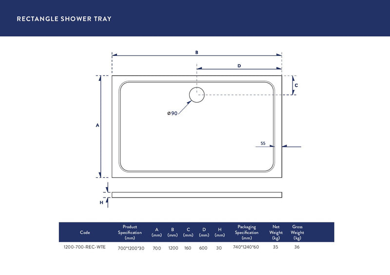 1200X700 tray