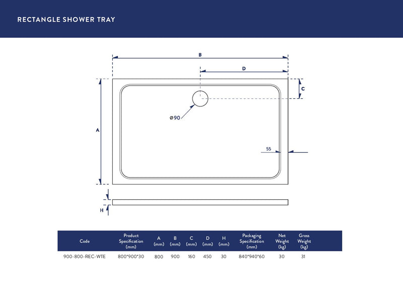 900X800  Tray