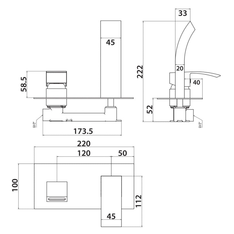 Wall Mounted Mixer