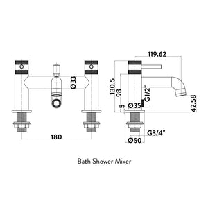 Alpha Bath Shower Mixer