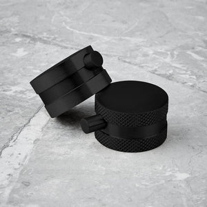 Alpha Black Round Rigid Riser Shower