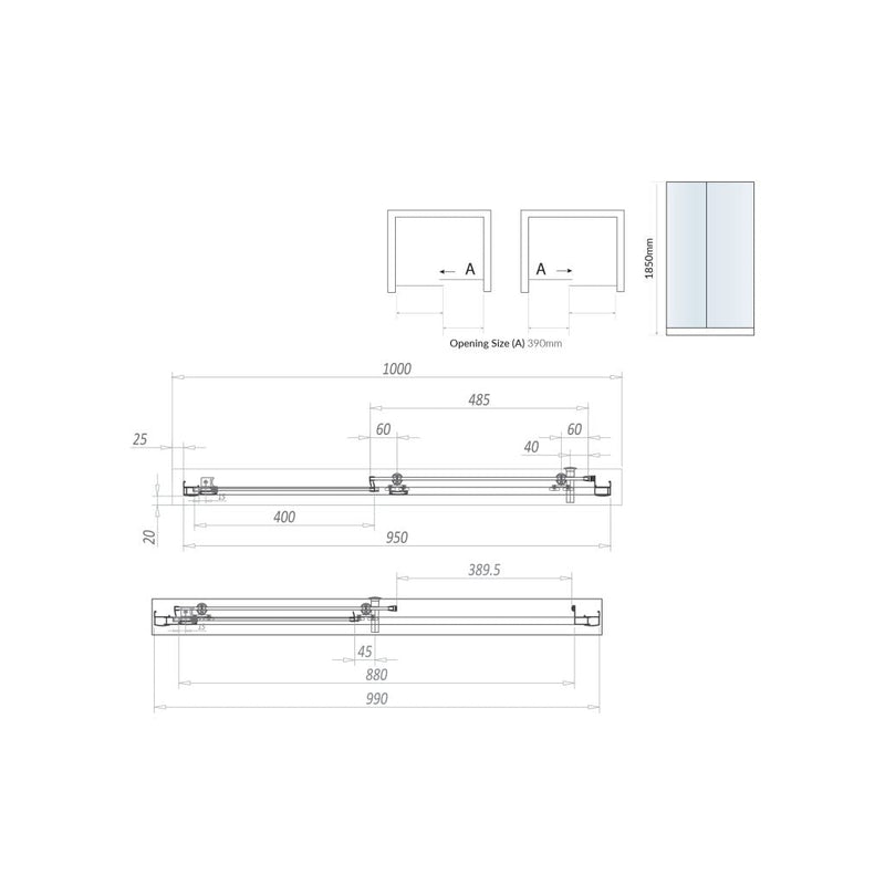 1000 Sliding Door