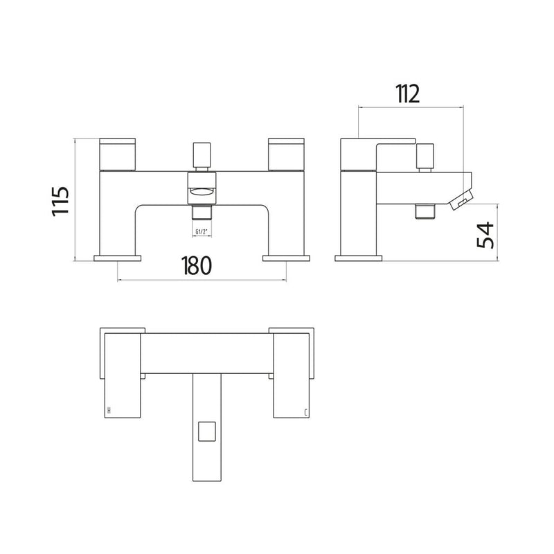 Ria Bath Shower Mixer